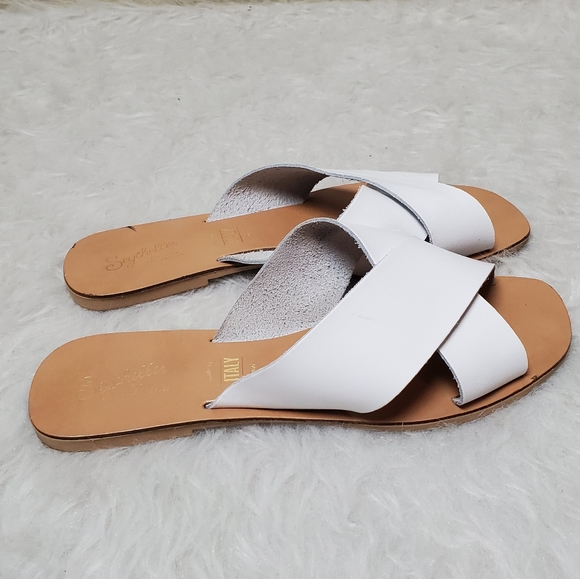Seychelles waterfront leather slide sandals white - Picture 7 of 7